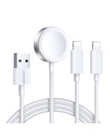  Joyroom Joyroom S-IW007 3-in-1 cable USB-A magnetic charger - Lightning 1.2m - white 