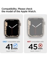  Spigen Spigen Ultra Hybrid case for Apple Watch 7 / 8 / 9 (41 mm) - transparent gray 