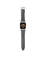  Karl Lagerfeld Karl Lagerfeld Saffiano Monogram strap for Apple Watch 42/44/45/49mm - silver 