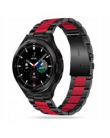  Tech-Protect Tech-Protect Stainless Bracelet for Samsung Galaxy Watch 4/5/5 Pro/6/7/FE - Black & Red 