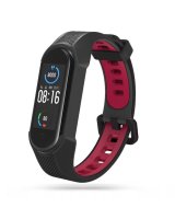  Tech-Protect Tech-Protect Armor strap for Xiaomi Mi Smart Band 5 / 6 / 7 / NFC - black and red 