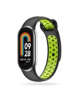  Tech-Protect Tech-Protect SoftBand strap for Xiaomi Smart Band 8 / 8 NFC - black and green 