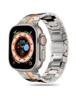  Tech-Protect Tech-Protect Stainless Line Bracelet for Apple Watch 4 / 5 / 6 / 7 / 8 / 9 / SE / Ultra 1 / 2 (42/44/45/49 mm) - Titanium Orange 