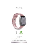  Puro Puro Icon Silicone Strap for Apple Watch 38 / 40 / 41 mm - Pink (2 pcs.) 