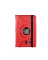  iLike Rotated Book Case for SAMSUNG GALAXY 7.0 TAB 3 LITE Red 