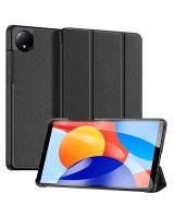  Dux Ducis Xiaomi Redmi Pad SE 8.7 Domo Series Tri-fold Stand PU Leather Tablet Cover Black 