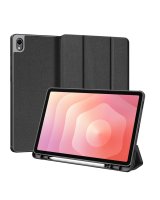  Dux Ducis Samsung Galaxy Tab S11 Domo Series Tri-fold Stand PU Leather Tablet Cover Black 