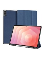  Dux Ducis Samsung Galaxy Tab S11 Ultra Domo Series Tri-fold Stand PU Leather Tablet Cover Blue 