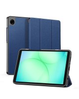  Dux Ducis Samsung Galaxy Tab A9 / Tab A11 Domo Series Tri-fold Stand PU Leather Tablet Cover Blue 