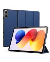 Dux Ducis Xiaomi Redmi Pad 2 Pro Domo Series Tri-fold Stand PU Leather Tablet Cover Blue 