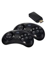  GameBox Y2SG 16bit Retro Game Hdmi stick console with Sega games x2 wireless controllers Black 