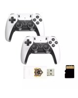  GameBox HY01 64bit Retro 20K Game 4K Hdmi stick console / Android Box x2 wireless controllers White 