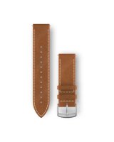  Garmin Quick Release Bands (20 mm) Tan italian leather, silver hardware 