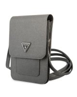 Guess Guess Handbag GUWBSATMGR gray / gray Saffiano Triangle 