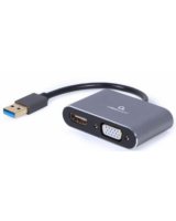  Gembird Gembird USB to HDMI + VGA Display Adapter Space Grey 