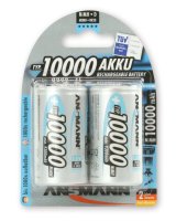  Ansmann Ansmann 1x2 Akku NiMH Mono 10.000 mAh 