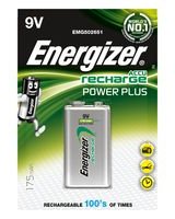  Energizer BATTERY RECH POWERPLUS 9V 175MAH FSB1 