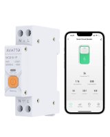  Avatto Viedais relejs DIN sliedei 230Vac 16A Wi-Fi TUYA ar jaudas monitoru 