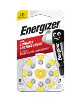  Energizer Cinka gaisa baterija AC10E (V10 HA10 PR70 7005ZD) dzirdes aparatam 1 45 V Energizer 8 gab. blisterisi 