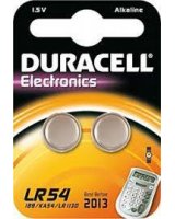  Duracell DURACELL Sarma baterija 189 (LR54 V10GA D189A LR1130 L1131 AG10) 1.5V Duracell (2 gab.iepakojums) 