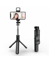  Elight S3L 3in1 Led Light Selfie stick&Video WEB call Tripod stand till 68cm&Shutter Button Black 