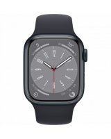  Apple Watch Series 8 GPS 41mm Midnight Aluminium Case with Midnight Sport Band - Regular Midnight Aluminium 