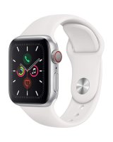  Apple Watch Series 5 GPS Silver 44mm Aluminium Sport Case White 
