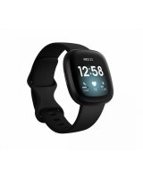  Fitbit Versa 3, Black Aluminum Black 