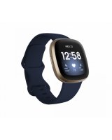  Fitbit Versa 3 Soft Gold Aluminum Midnight Infinity 