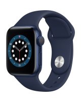  Apple Watch Series 6 GPS, 40mm Aluminium Case with Deep navy Sport Band Blue 