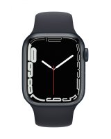  Apple Watch Series 7 GPS, 41mm Midnight Aluminium Case with Sport Band - Regular Midnight 