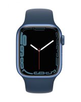  Apple Watch Series 7 GPS, 41mm Blue Aluminium Case with Sport Band - Regular Abyss Blue 