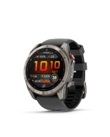  Garmin GARMIN fenix 8 Pro – 51 mm, AMOLED, Sapphire, Titanium with Graphite/black silicone band sporta pulkstenis 
