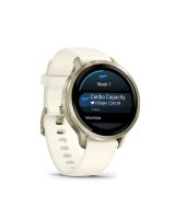  Garmin Venu 4 - 41mm, Lunar Gold with Bone Silicone Band sports watch 