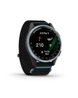 Garmin Approach J1 Cloud blue aluminium bezel with black/azure ComfortFit fabric band 