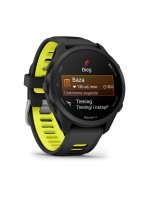 Garmin FORERUNNER 170 Black with Black/Amp Yellow Band 