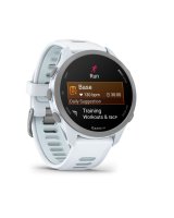  Garmin Forerunner 170 Music, Whitestone with Whitestone/Cloud Blue Band 