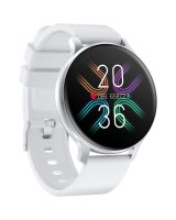  Canyon CANYON Badian SW-68, Smartwatch, Realtek 8762CK, 1.28''TFT 240x240px; RAM : 160KB, Lithium-ion polymer battery, 3.7V 190mAh Include, Silver Zinc alloy middle frame + plastic bottom case+ white Silicone strap + silver strap buckle, 44.9x 10.9mm, st