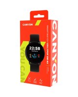  Canyon CANYON Lollypop SW-63, Smart watch, 1.3inches IPS full touch screen, Round watch, IP68 waterproof, multi-sport mode, BT5.0, compatibility with iOS and android, black, Host: 25.2*42.5*10.7mm, Strap: 20*250mm, 45g 