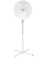  Adler AD 7305 Stand Fan, Number of speeds 3, 45 W, Oscillation, Diameter 40 cm, White 