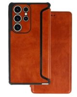  iLike Samsung GALAXY A14 5G RAZOR LEATHER BOOK HOLSTER Brown 
