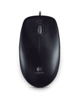  Logitech Mouse B100 Wired, Black 