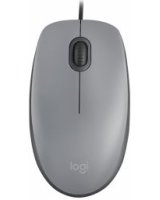  Logitech Logitech M110 Silent Wired Mouse USB Type-A 1000 DPI Mid Grey 