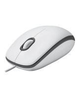  Logitech Mouse M100, White 