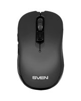  Sven Wireless mouse RX-560SW black (silent bt. 5+1bt. 800-1600DPI, Soft Touch, blister) 
