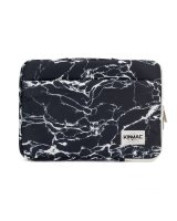  iLike 13-14 Inches Fabric Laptop Bag Marble Black 