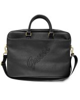  Guess Guess Saffiano Script bag for a 16'' laptop - black 