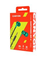  Canyon SEP-4 Stereo earphone with microphone 1.2m flat cabl 