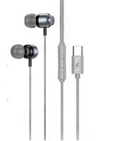  Hoco M122 Power metal universal digital earphones with microphone Type-C Metal Grey 