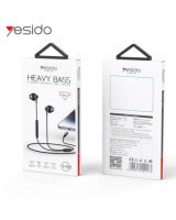  yesido YH48 Aluminum Alloy In-ear Earphone With Remote Control IP Interface Wired Headphone Black 